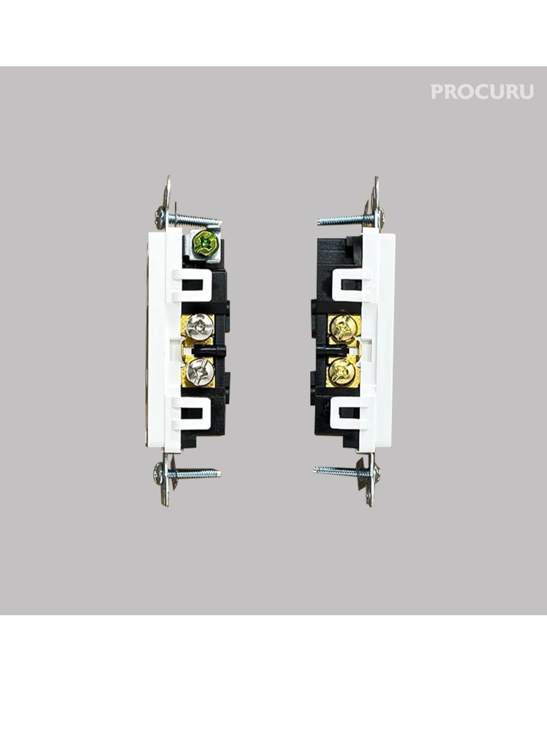 [40-Pack] PROCURU 15 Amp Decorator Wall Outlet Receptacle, Tamper Resistant, Inc