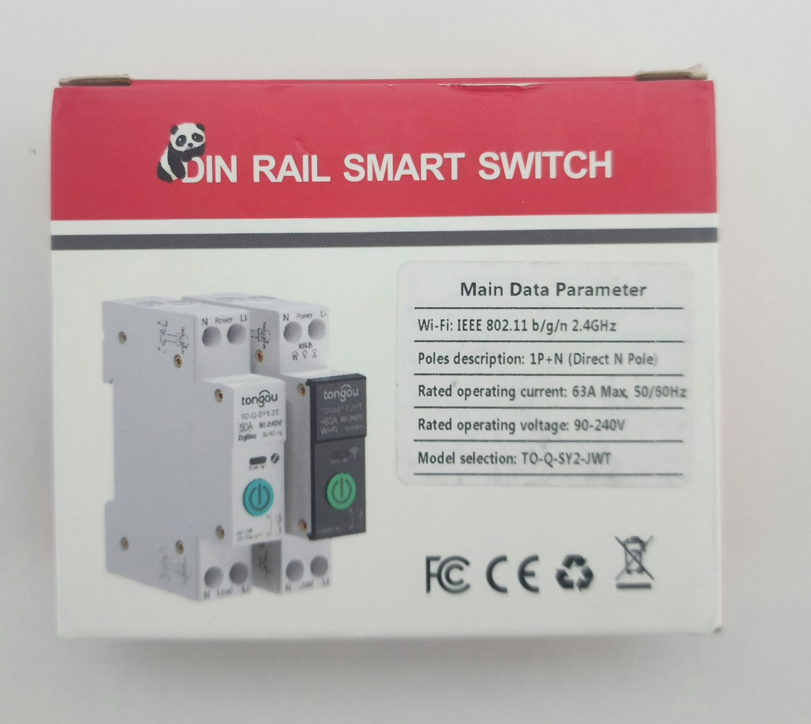 TONGOU Smart Circuit Breaker – Energy Monitoring – WiFi MCB 1-63A