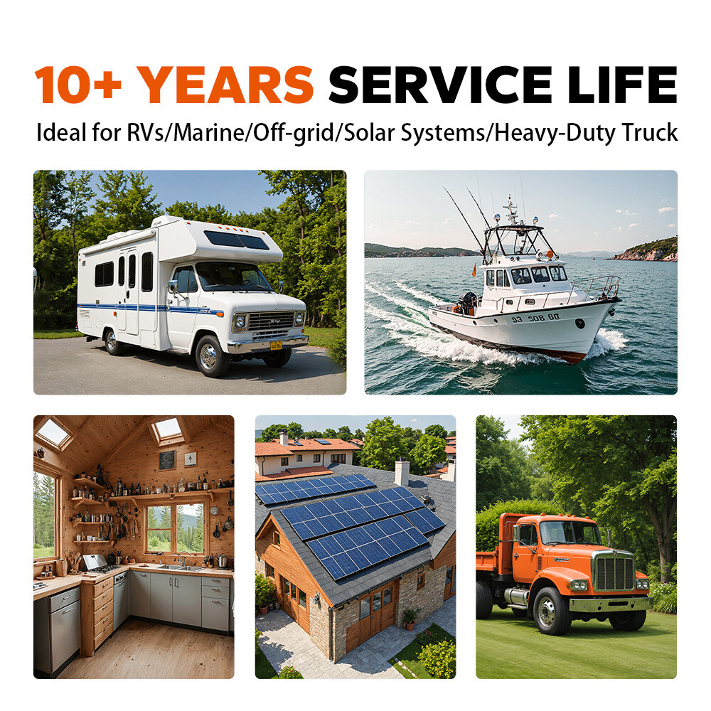 Litime 12V 300Ah LiFePO4 Lithium Battery 3840Wh Built-in 200A BMS For RV Solar