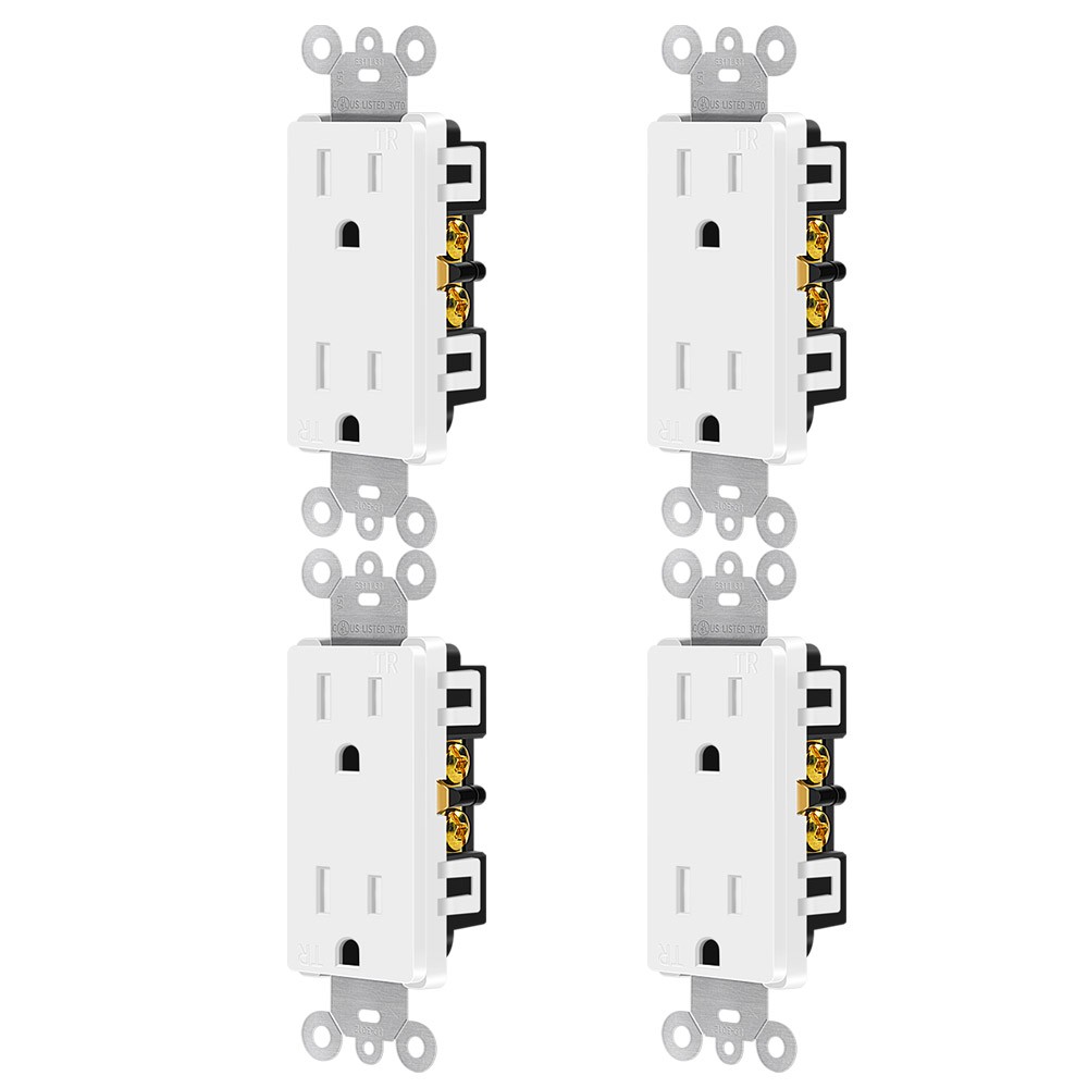 20Pk Tamper Resistant Outlet Electrical Wall Outlet 15Amp 110V Outlets UL Listed