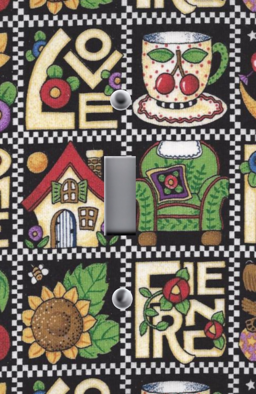 MARY ENGELBREIT LOVE HOME FAMILY Image on Light Switch Plate & Outlet Covers