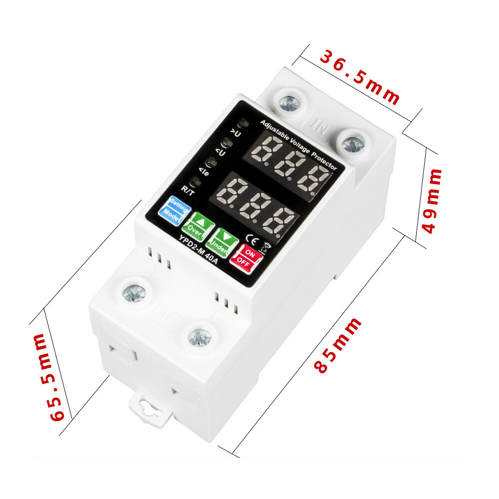 Dual Displays Self-reset Protector Overvoltage Undervoltage Current N5E0