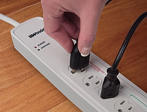 417047810 41704 Protector Surge 6 Outlet 1780 Joule 3 White