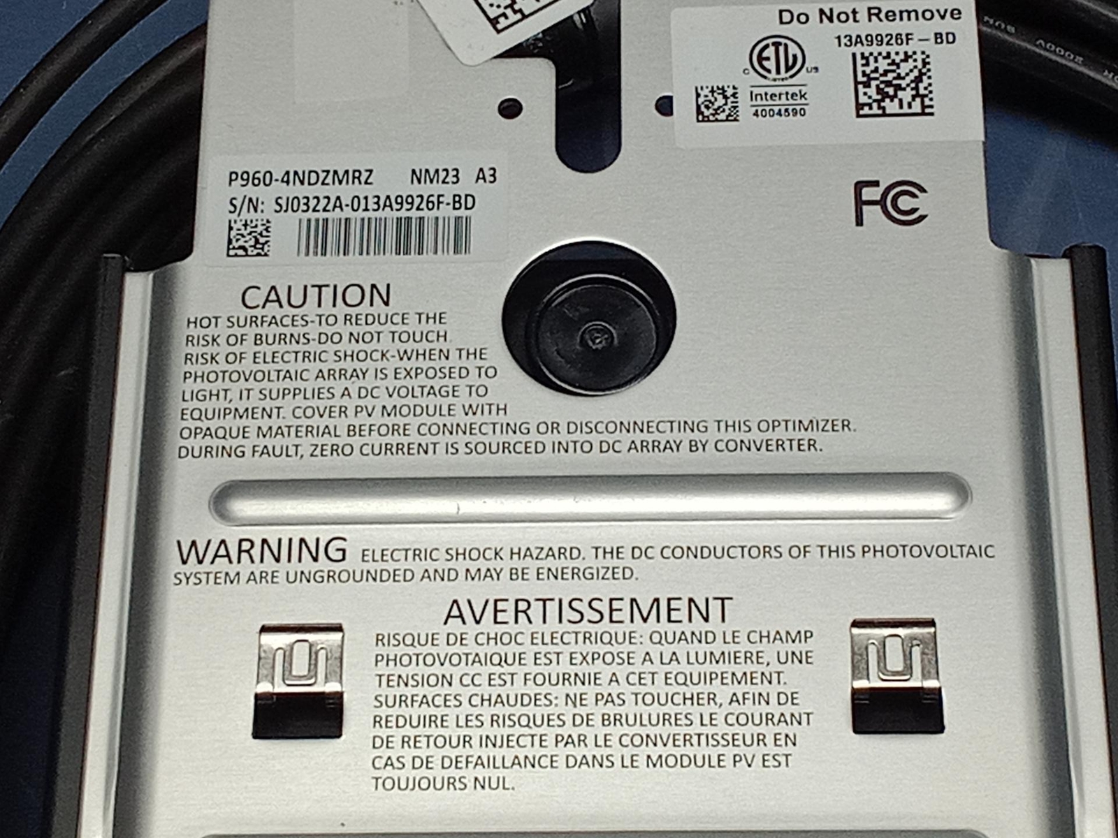 SolarEdge P960 Power Optimizer Dual input P960-4NDZMRZ, Commercial NEW