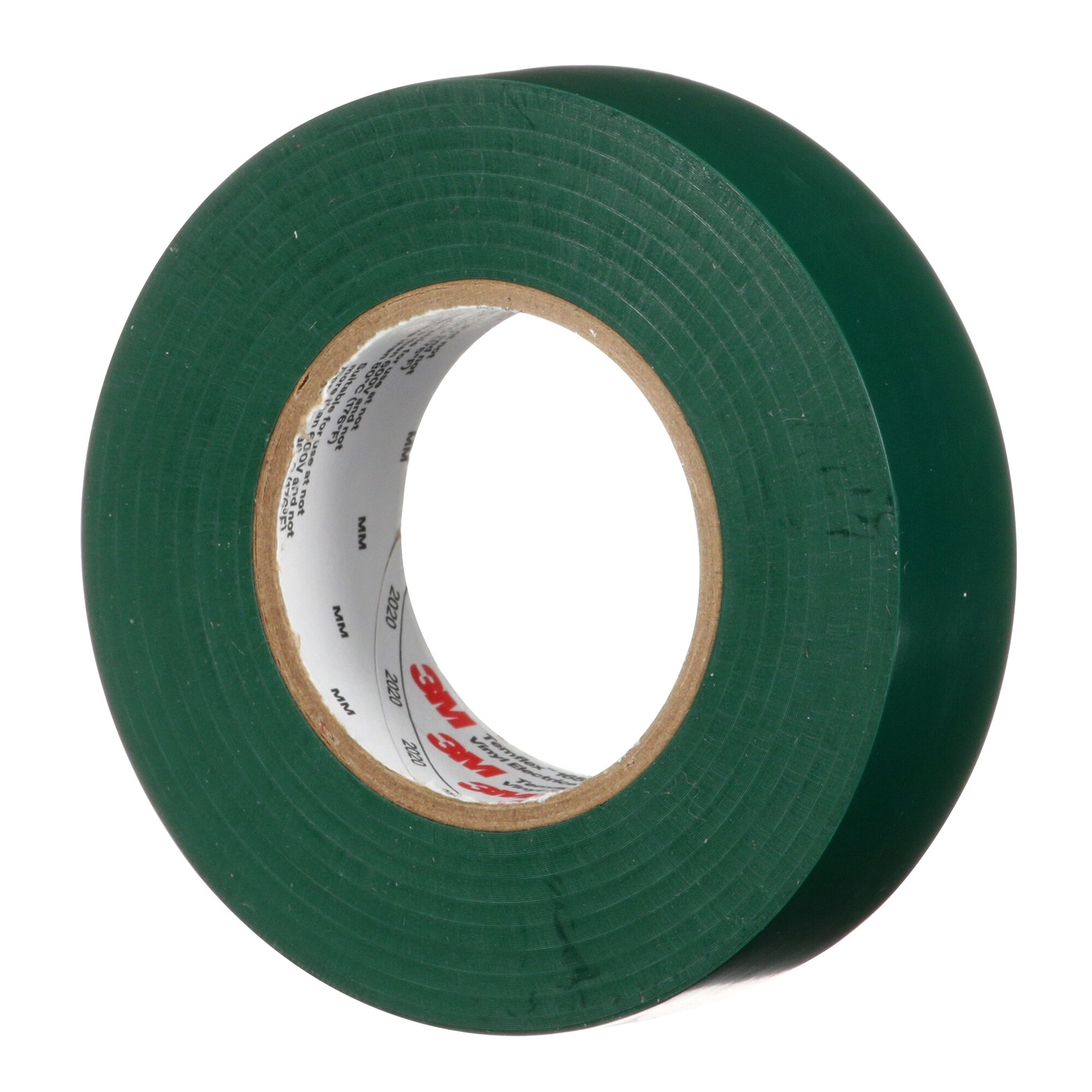 3M Temflex Vinyl Electrical Tape 165, Green, 3/4 in x 60 ft (19 mm x 18 m)