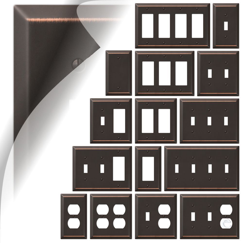 Century Bronze Switch Plate Cover Oil Rubbed Wallplate