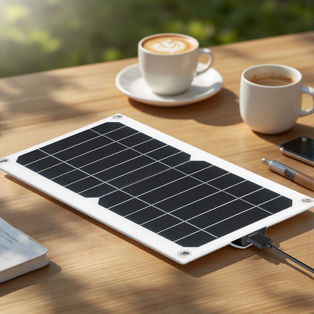 20W 5V Solar Panel Power Bank USB Phone Charger Outdoor Camping Hiking Travel
