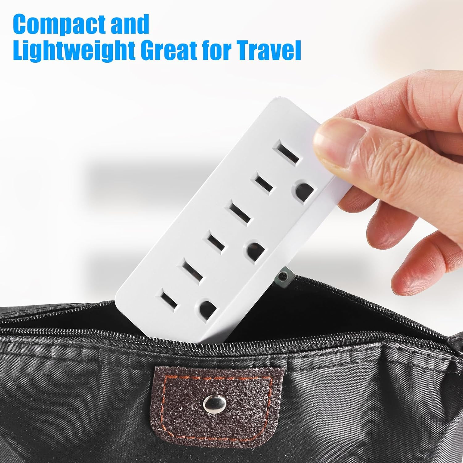 Grounded Adapter 3-Prong to 2-Prong Triple Outlet Converter – UL Listed 3 Pin to