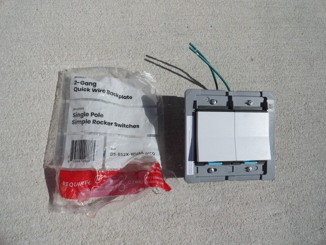 Deako Lighting 2-Gang Quick Wire Single Pole