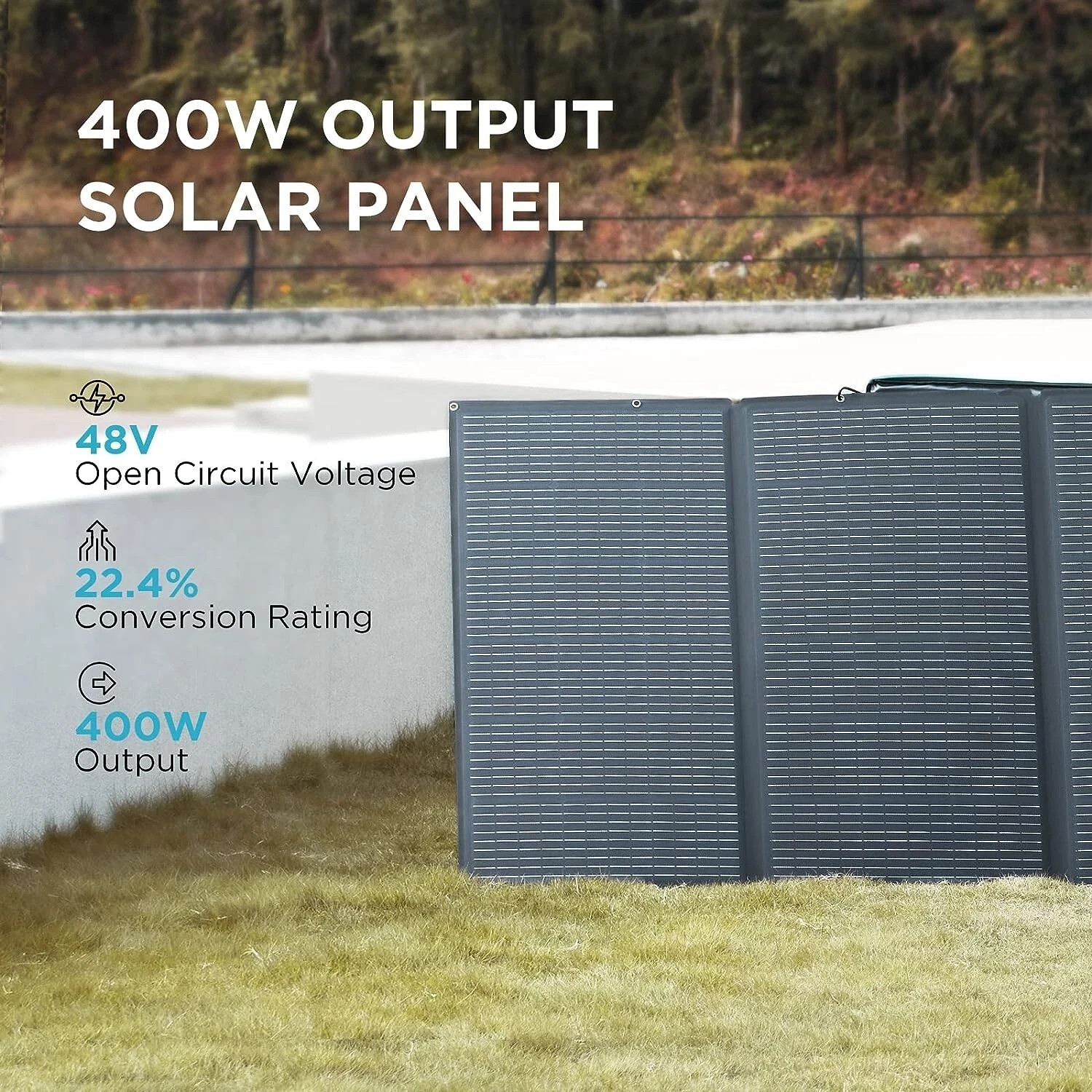 New In Box EcoFlow 400W Solar Panel Folding Self-supporting Waterproof Outdoor