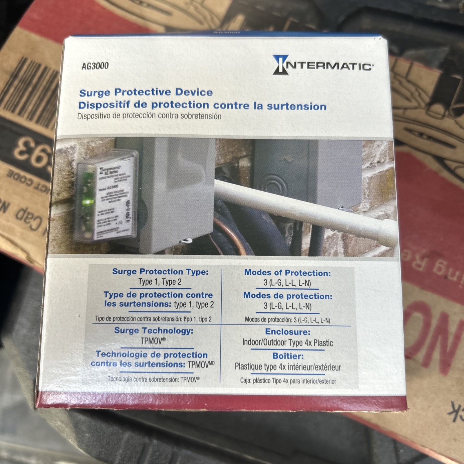 Intermatic AG3000 120/240 VAC Universal HVAC Surge Protective Device NEW