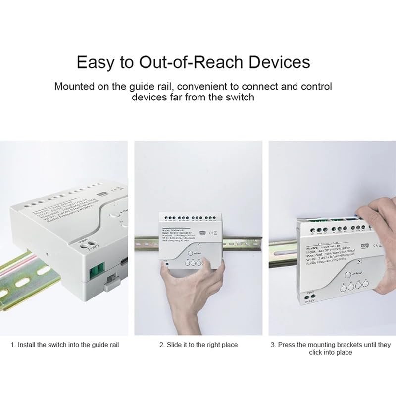 4 Channel Smart WiFi RF Bluetooth Wireless Dry Relay Switch Module,app Remote…