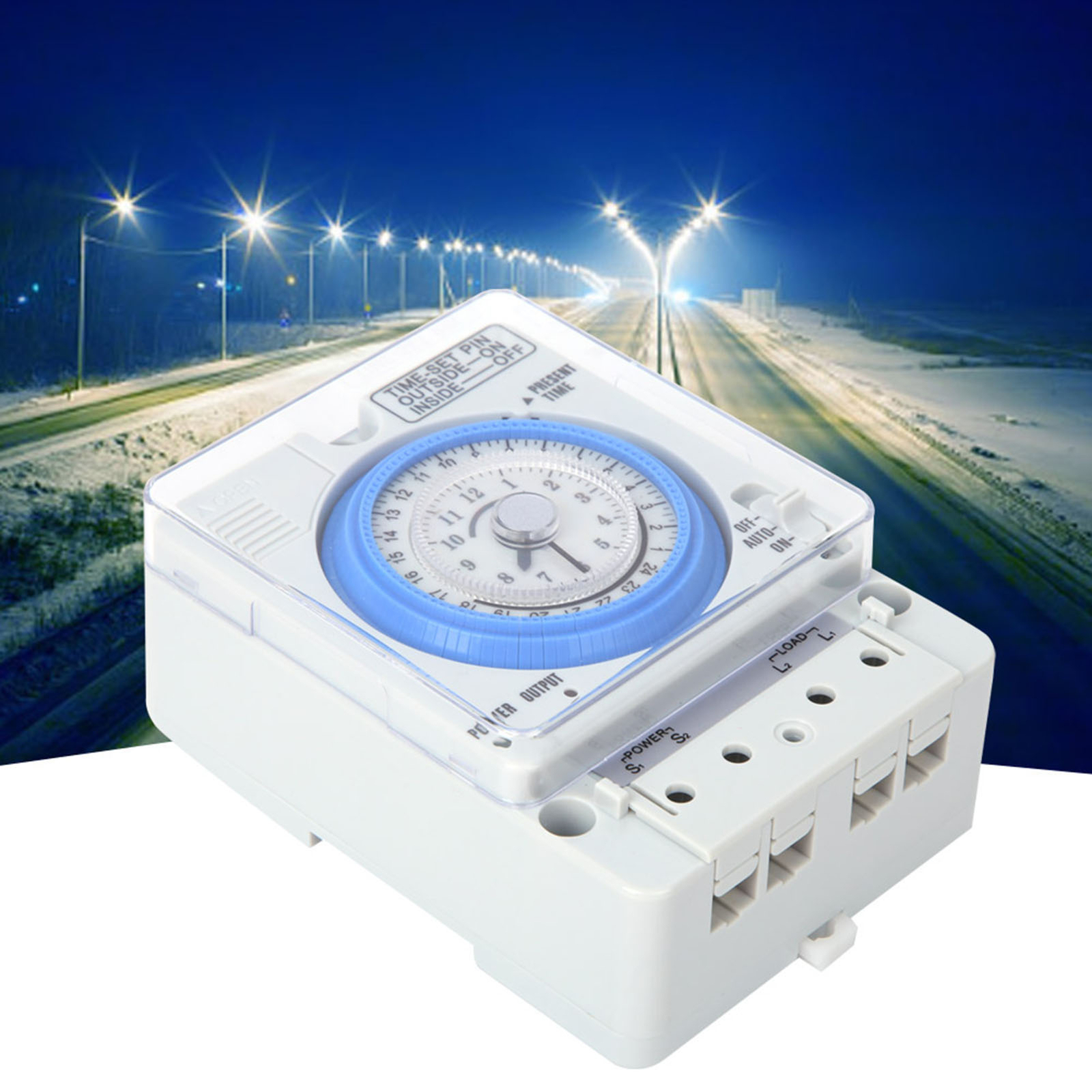 TB388 Mechanical Timer 15 Minutes 24 Hours Time Switch Relay AC240V