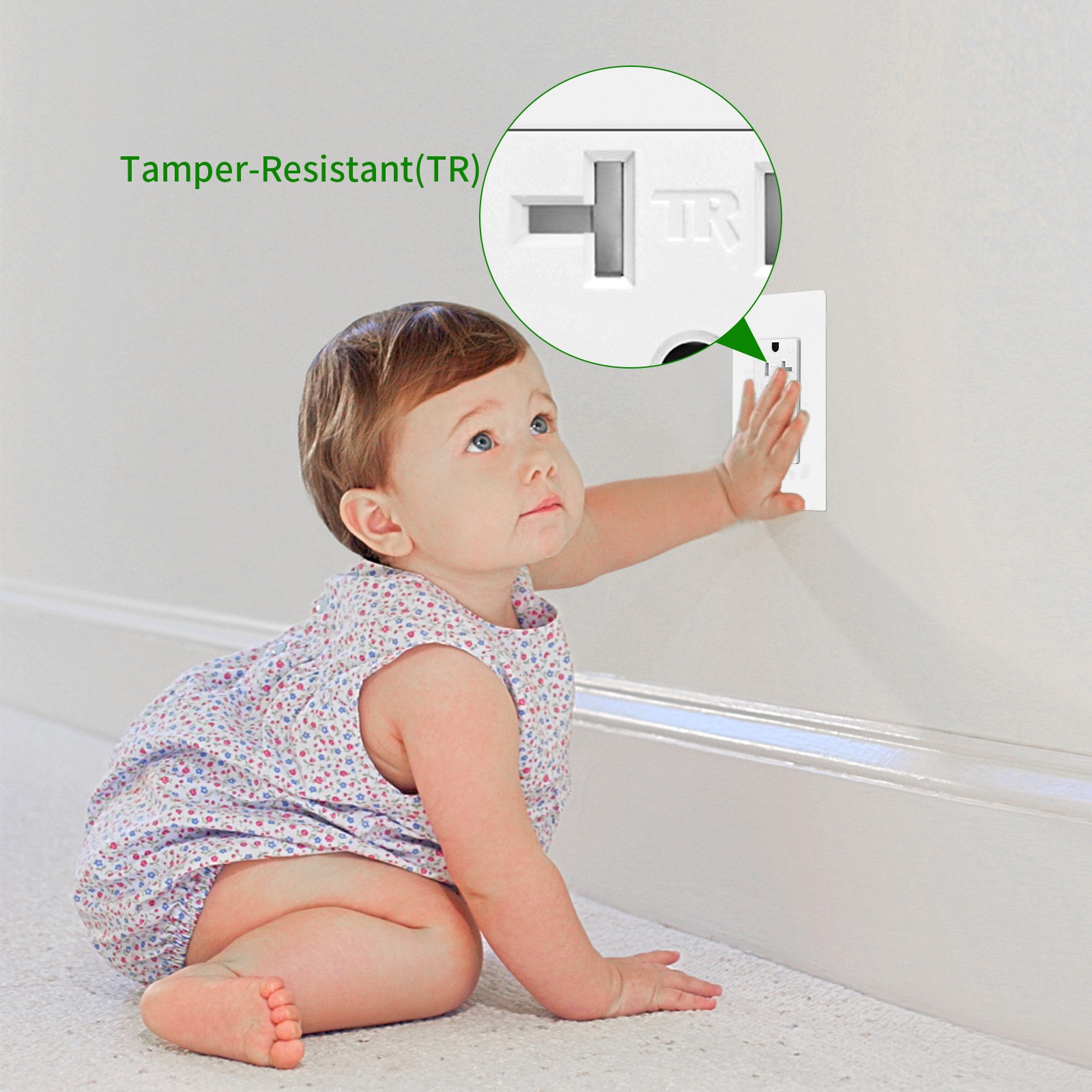 20AMP GFCI Outlet Receptacle Tamper Resistant ETL Listed White GFI TR WR GFCI