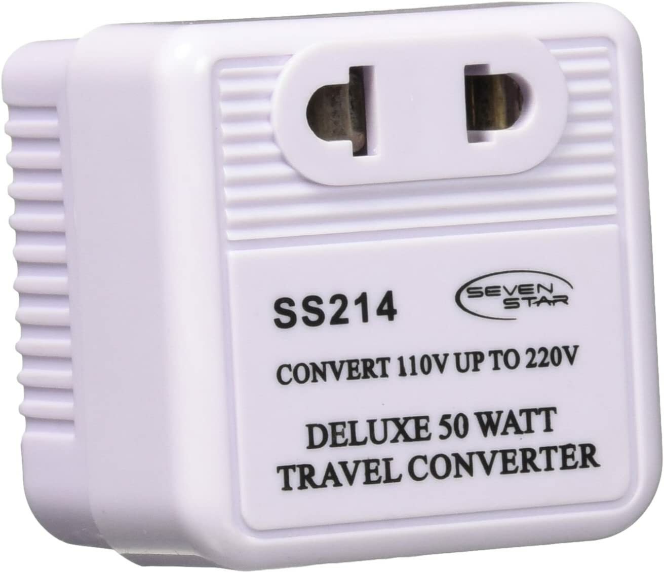 50 Watts Step Up Travel Converter – Compact Size Allows You to use Overseas 220-