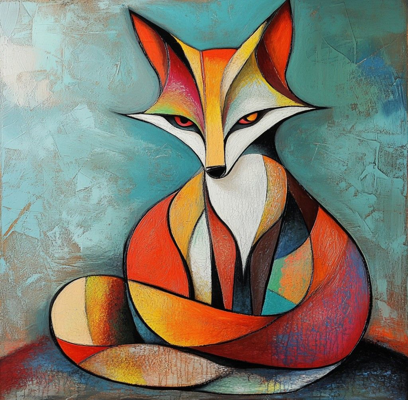 Modern Fox Custom switch plate Modern style wall art light switch plate outlet