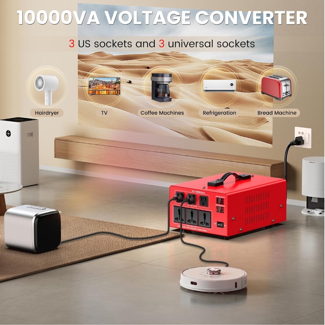 DA-10000VA Voltage Converter Transformer Heavy Duty Step Up / Down 220V-110V New
