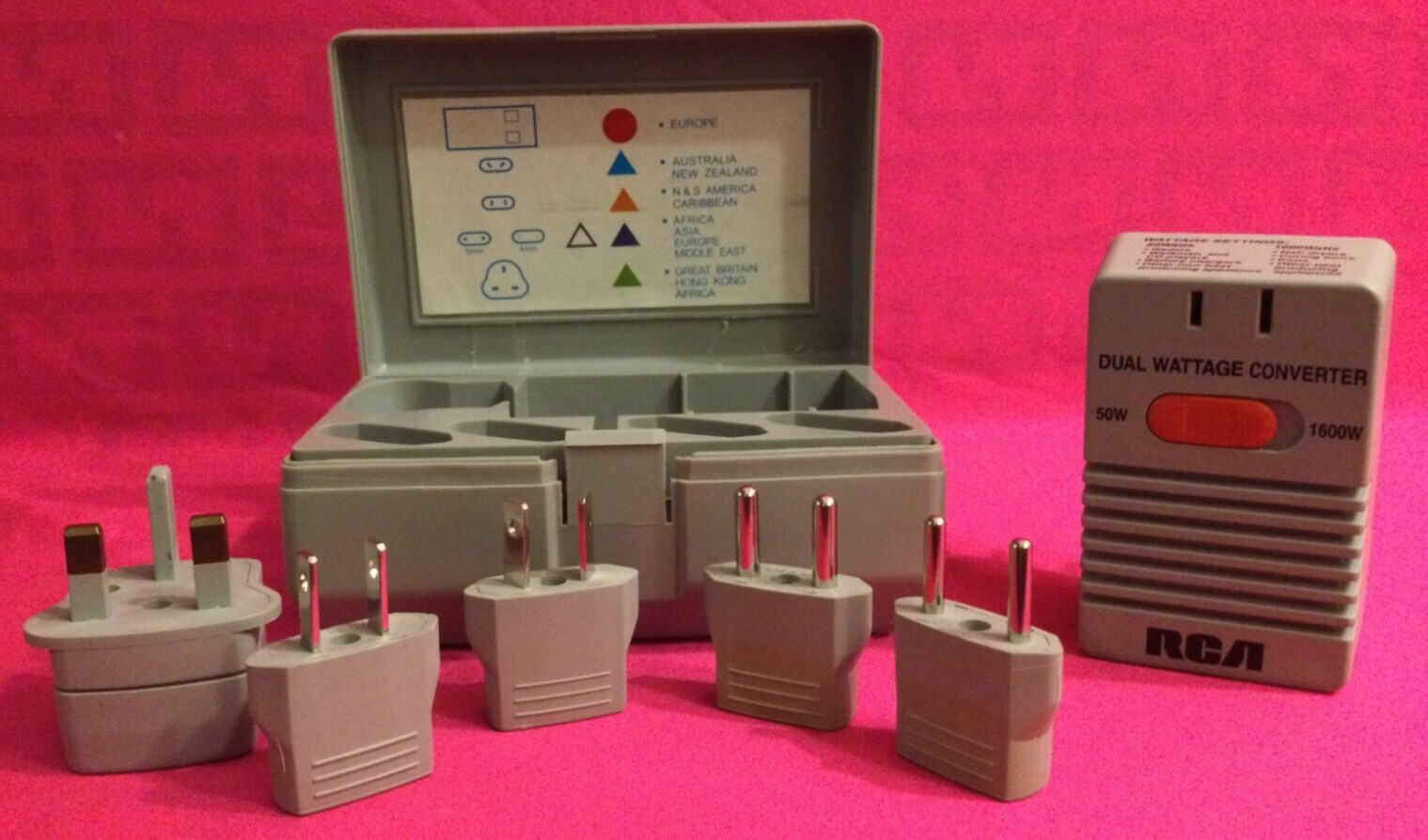 RCA Foreign Voltage Adaptor Dual Wattage Converter 50W/1600W AH260R Rev. 1.0