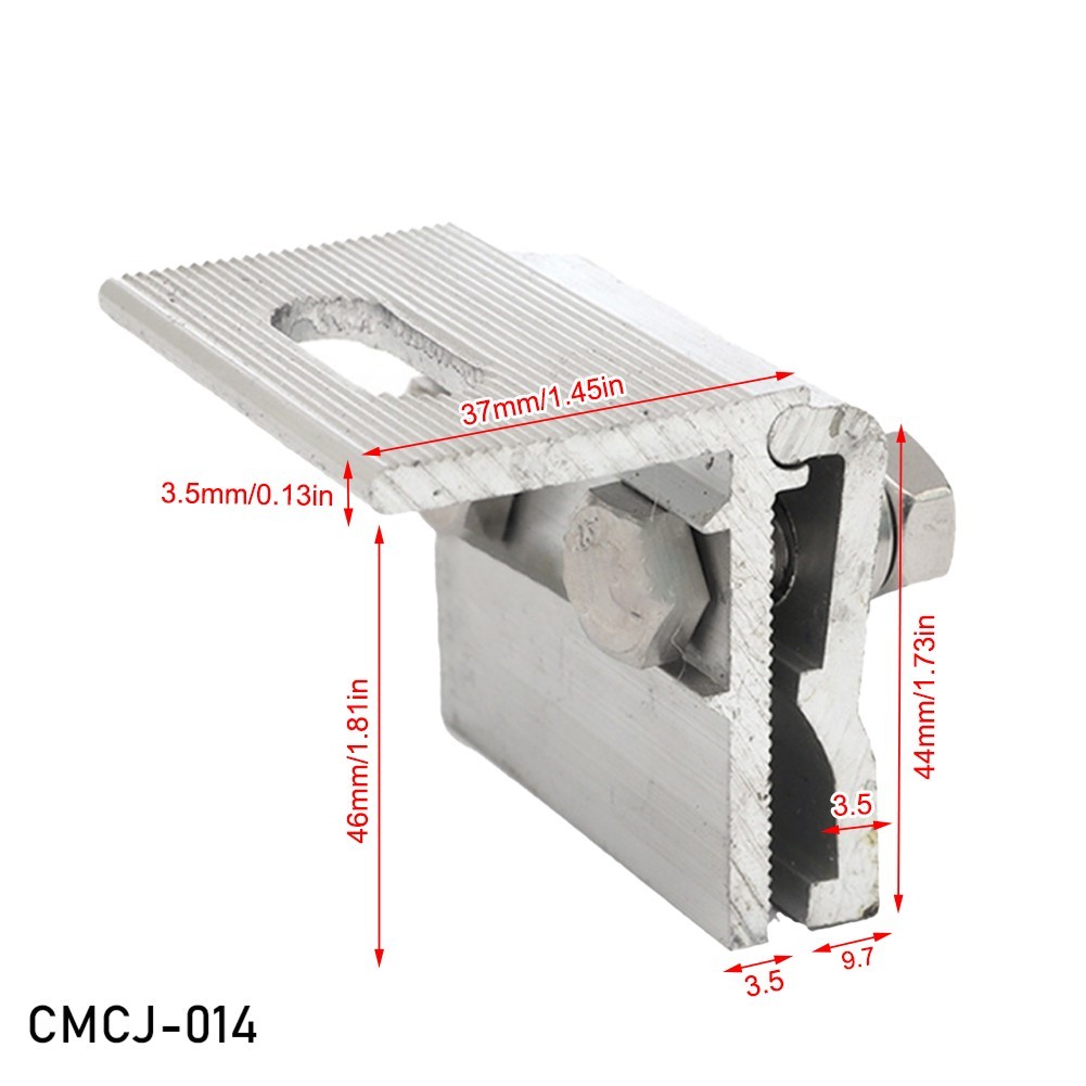 Solar Module Metal Roof Structure with Aluminum Alloy Roof Clamps and Splices