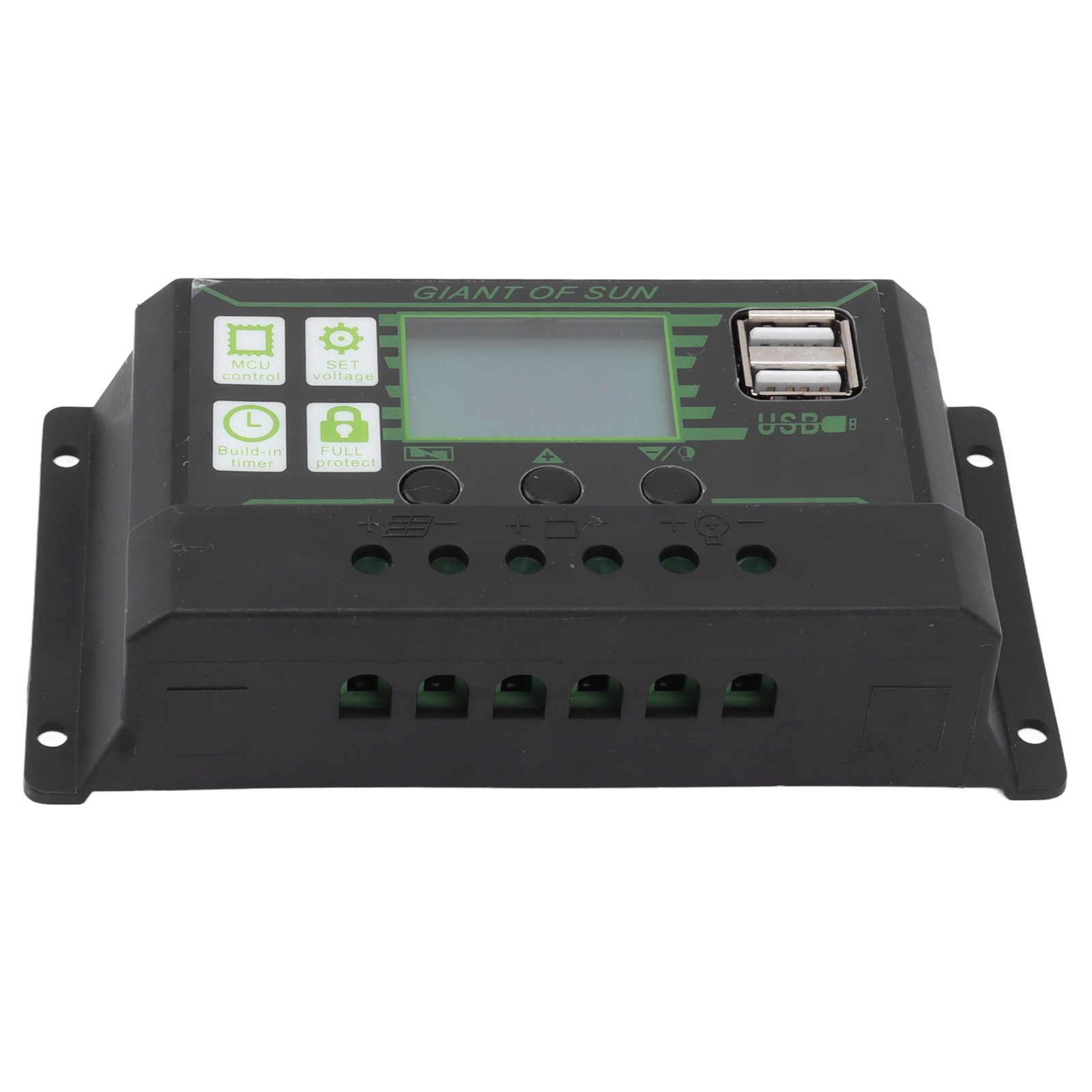 Hot (200A)Solar Charge Controller LCD Display Dual USB Port PWM Charging ABS 5V