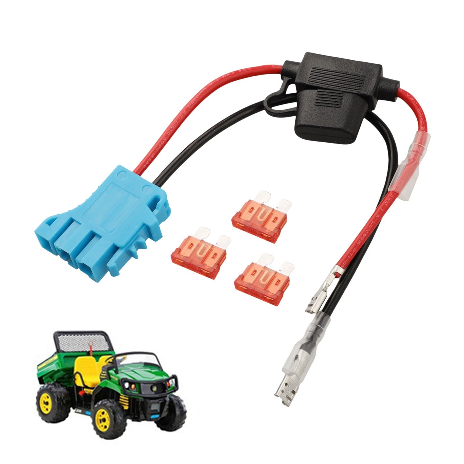 Quality ABS Plastic 12AWG Wiring Harness Connector for Peg Perego 12V Battery