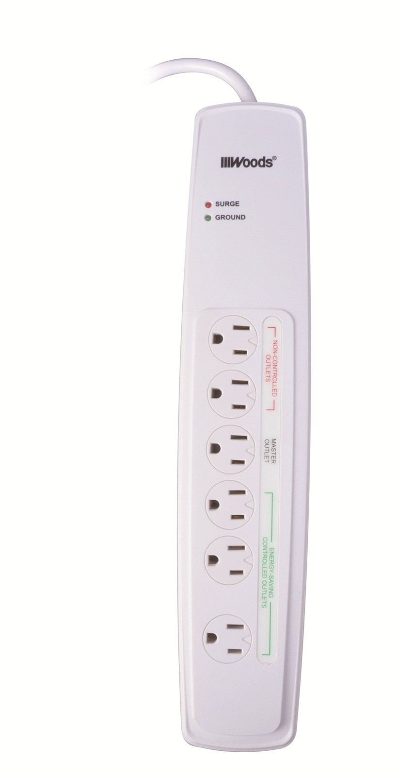 417047810 41704 Protector Surge 6 Outlet 1780 Joule 3 White