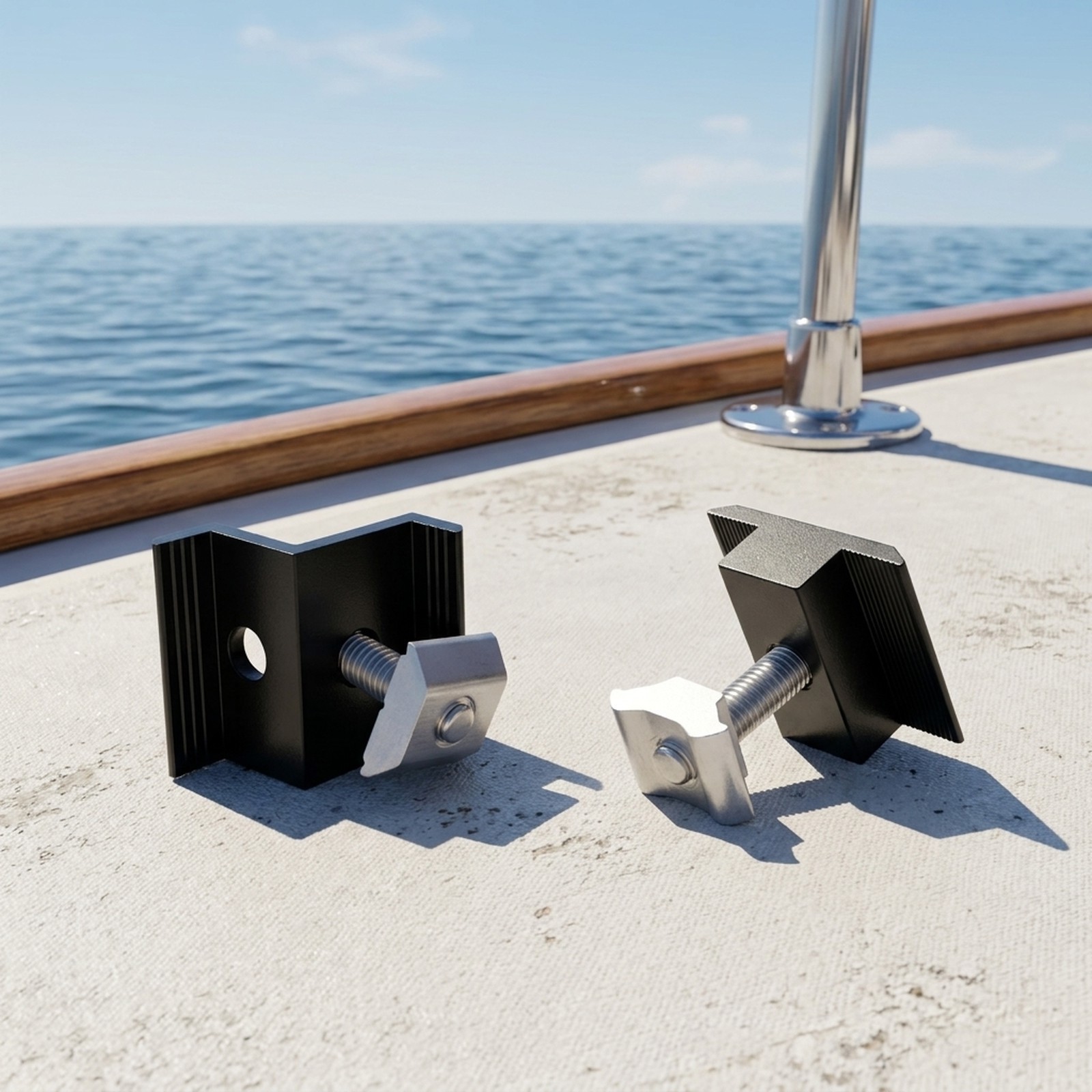 Easy Install Solar Panel Mount Kit for Flat Roofs and Yachts Aluminium Alloy