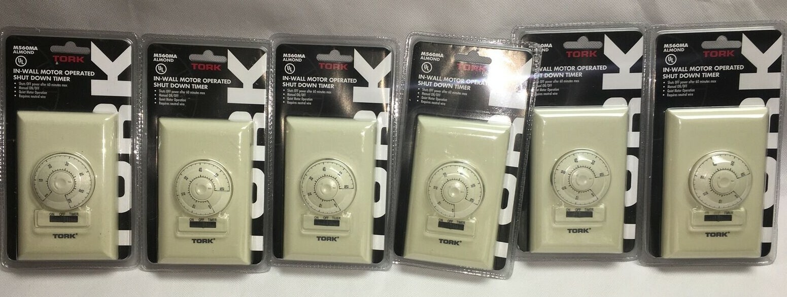 Tork In-Wall Motor Operated Shut Down Timers M560MA Almond 6ct