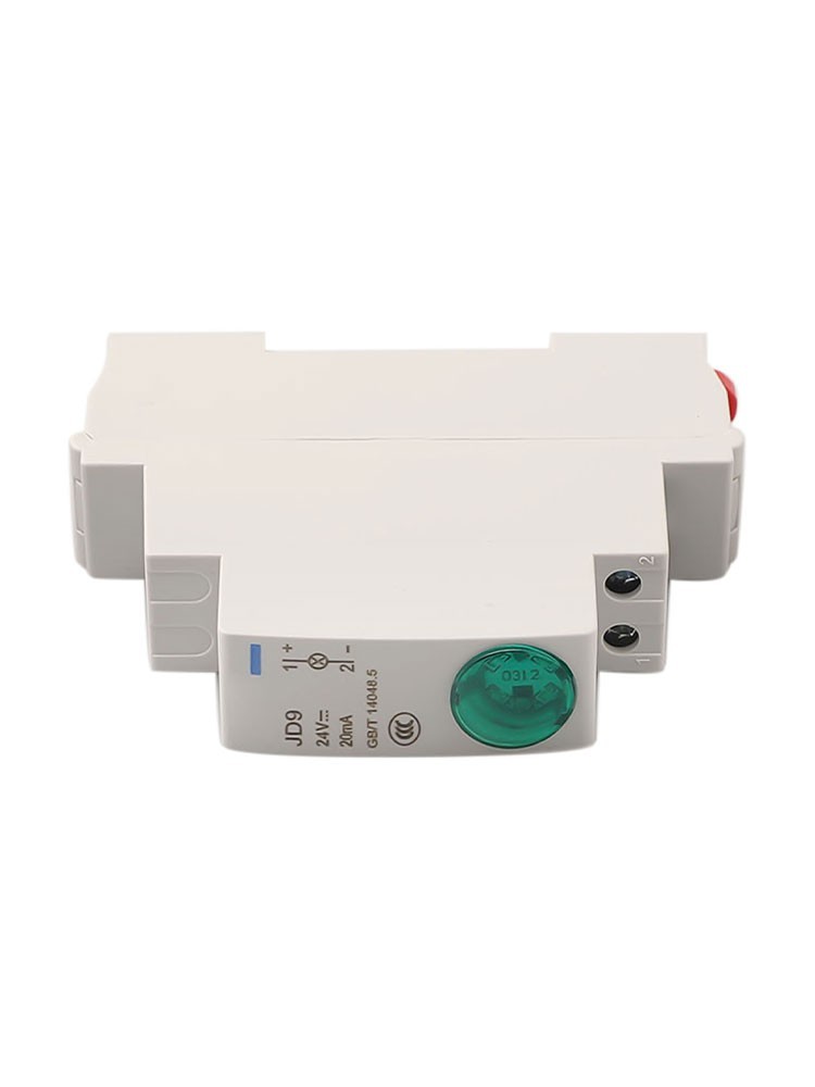 Din Rail Mount Signal Lamp Series AC/DC 24V Indication For Pilot Lights JD9 New