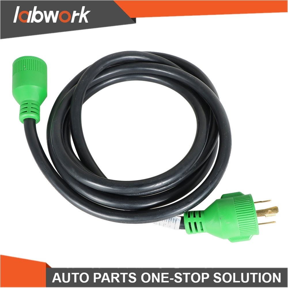 Labwork Generator Extension Cord 30 Amp 10 FT Power Cords L14-30 4 Prong Locking