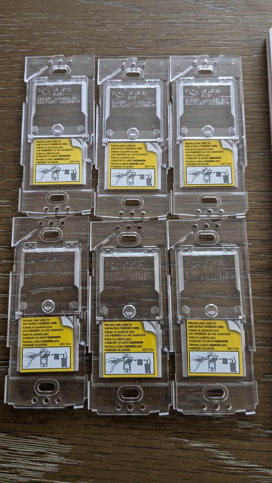 6 Lutron Caseta Pico Remotes + 6 Pico Wallplate Brackets