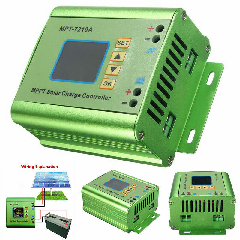 LCD Display MPT-7210A MPPT and DC-DC Solar Panel Charge Controller 24-72V Boost