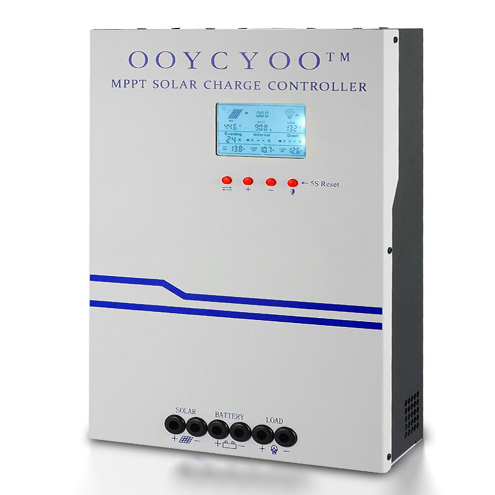 100A MPPT Solar Charge Controller 12V/24V 36V 48V Auto PV 150V MAX 5000W USB F4