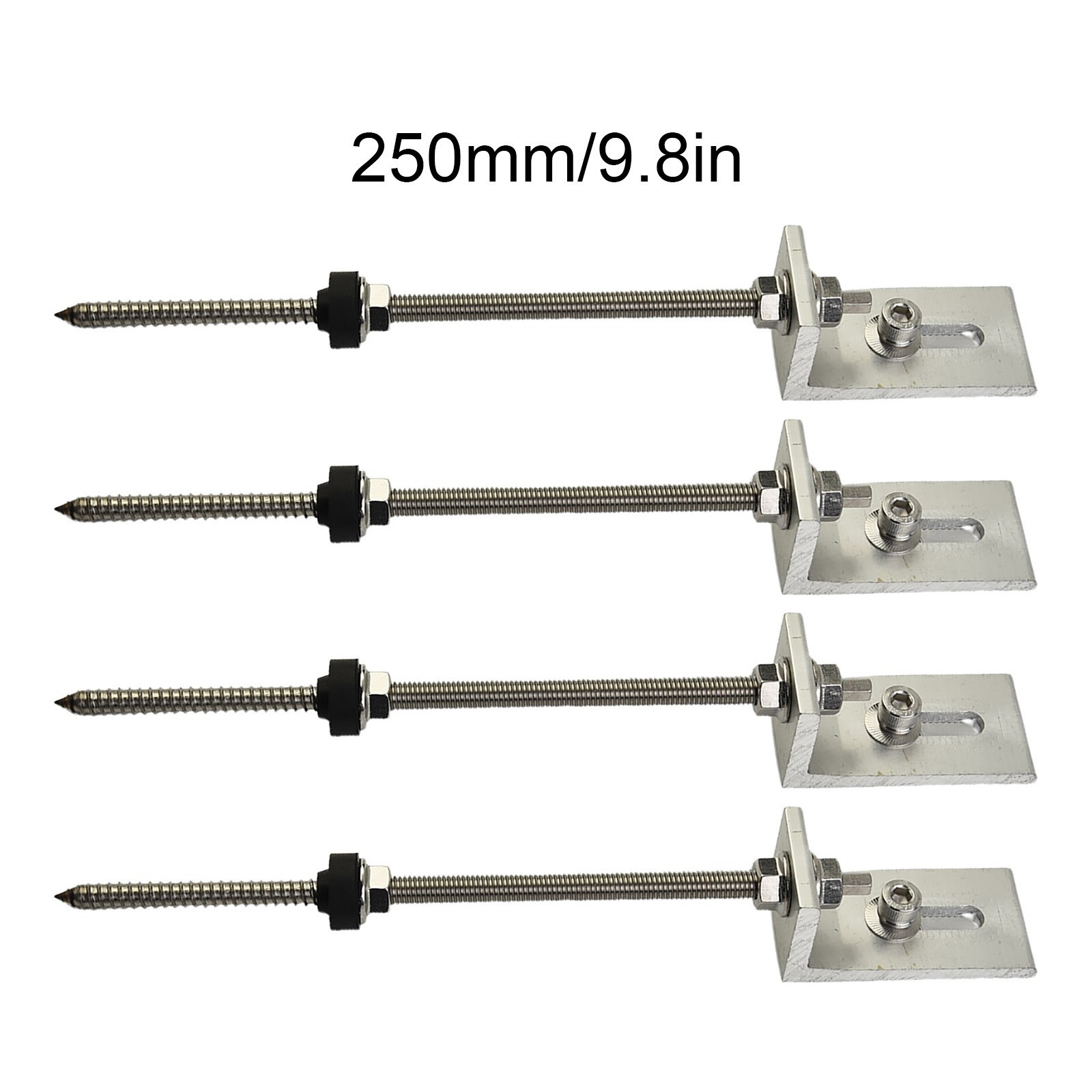 Pole Screws Brackets +stainless Steel 200/250mm Aluminium Alloy L Angle