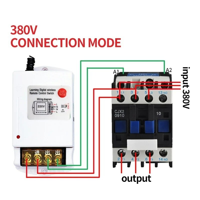 Wireless Remote Control Switch Water Pump Long Range High Power 220/380V 1km-5km