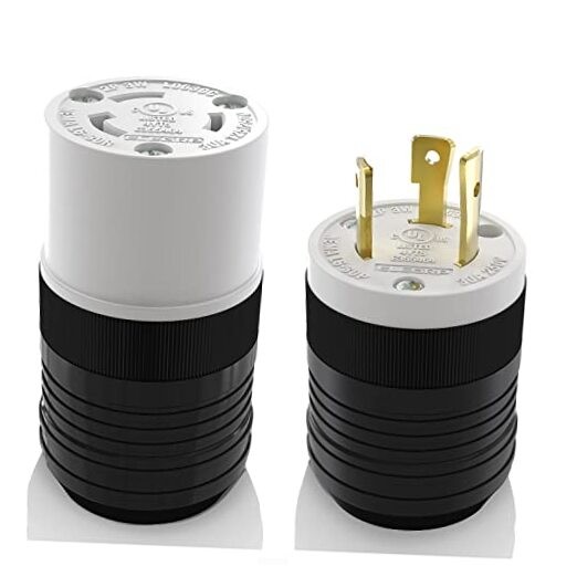 NEMA L6-30P & NEMA L6-30R Locking Plug and Connector NEMA L6-30 Locking Set