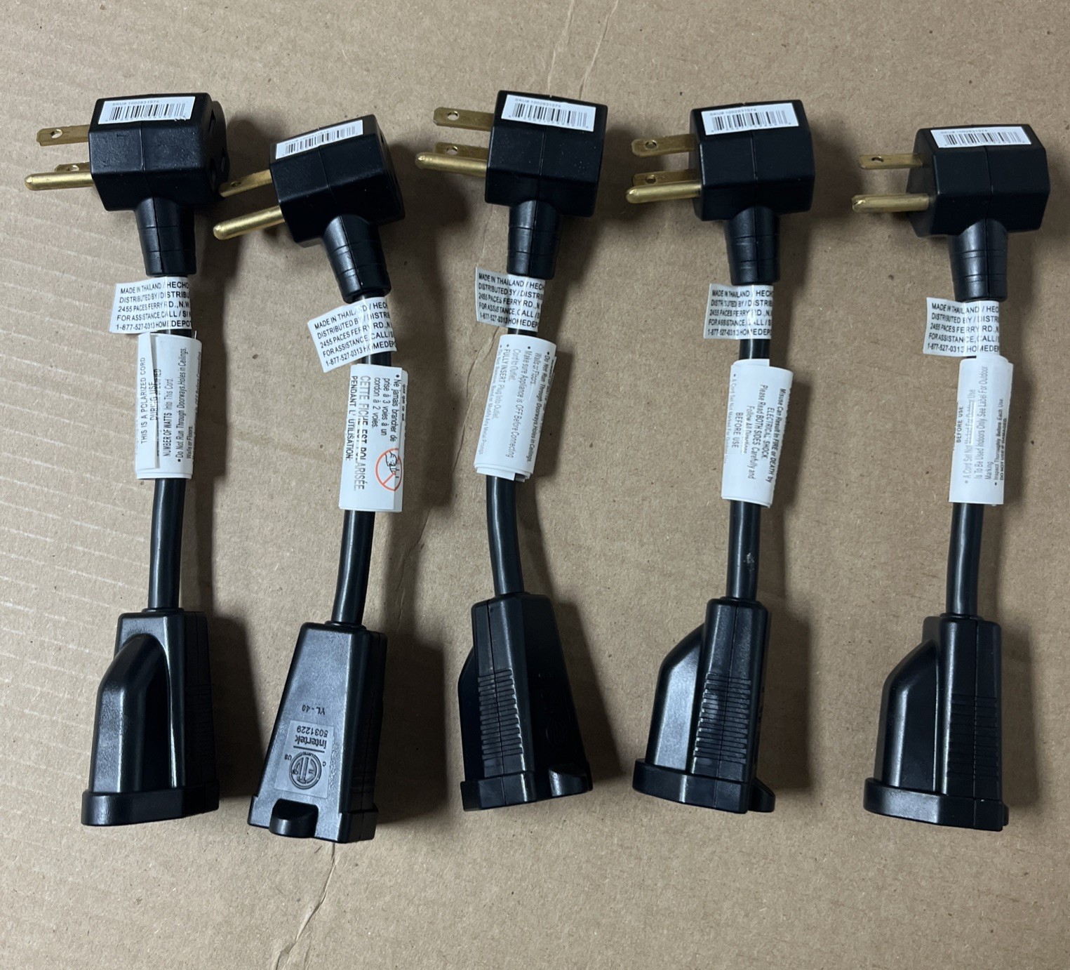 0.5 ft. 16/3 Extension Cord (3PK)