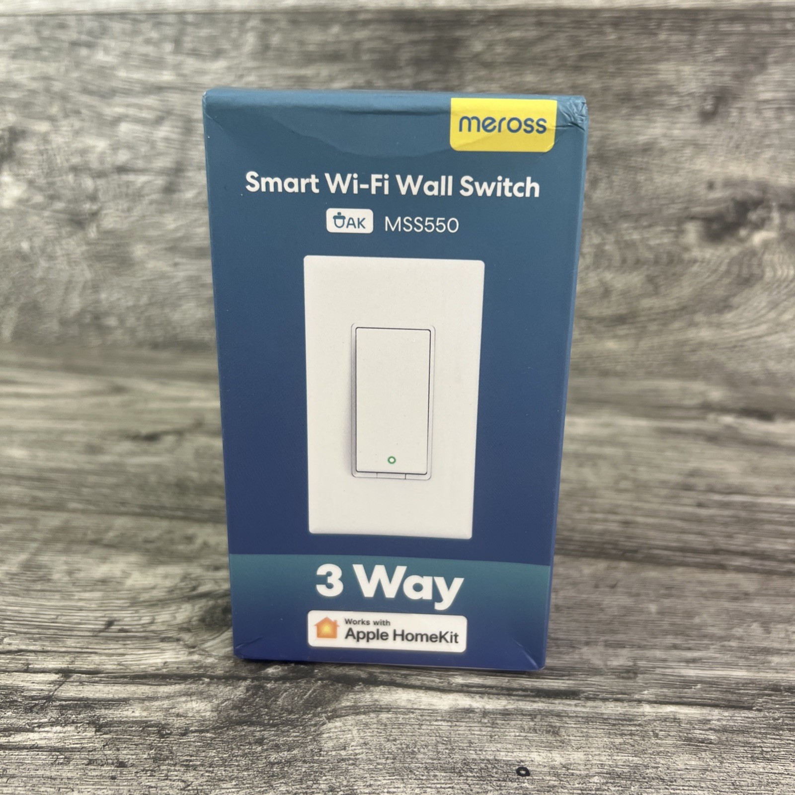 meross MSS550 Smart Wi-Fi Wall Switch 3 Way HomeKit Alexa Google, White