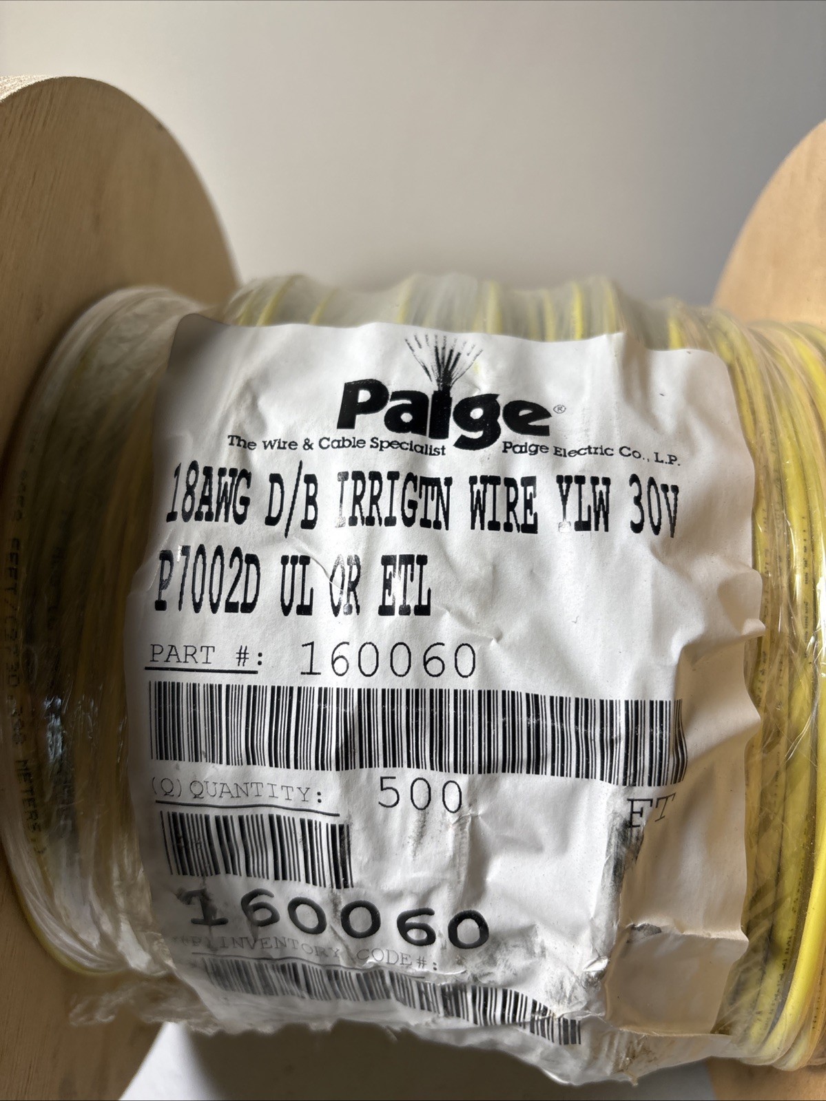 500 ft. 18AWG D/B.Irrigtn Wire YaLM 30V P7002D Ul OR ETL