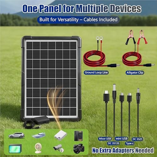 20W Hybrid Solar Battery Charger & Maintainer 12V + USB Hub Kit hybird panel 01