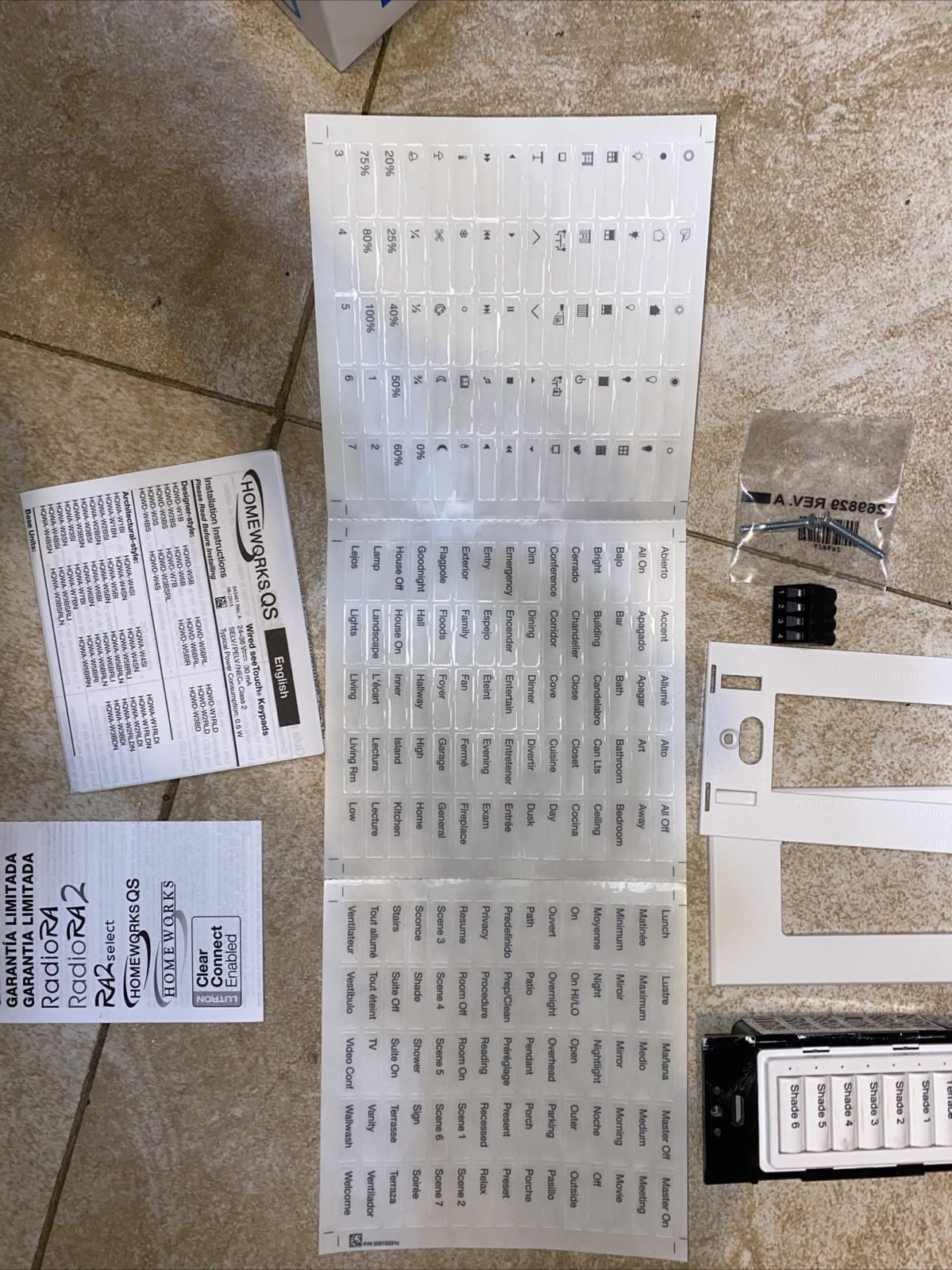Lutron ST-NB-NONE + Accessories