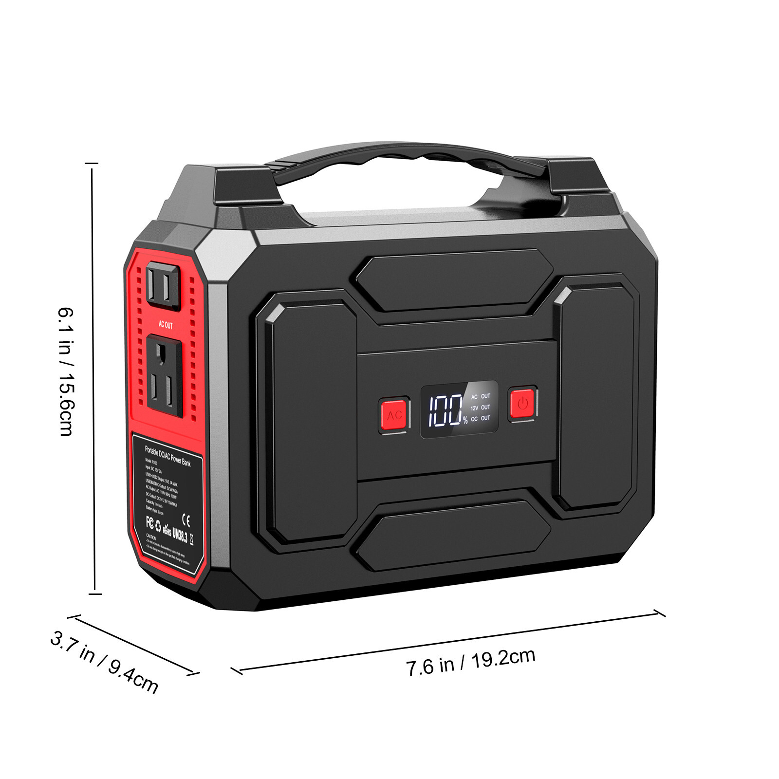 100W Portable Power Station Solar Generator & 40W Solar Panel for Camping Trip