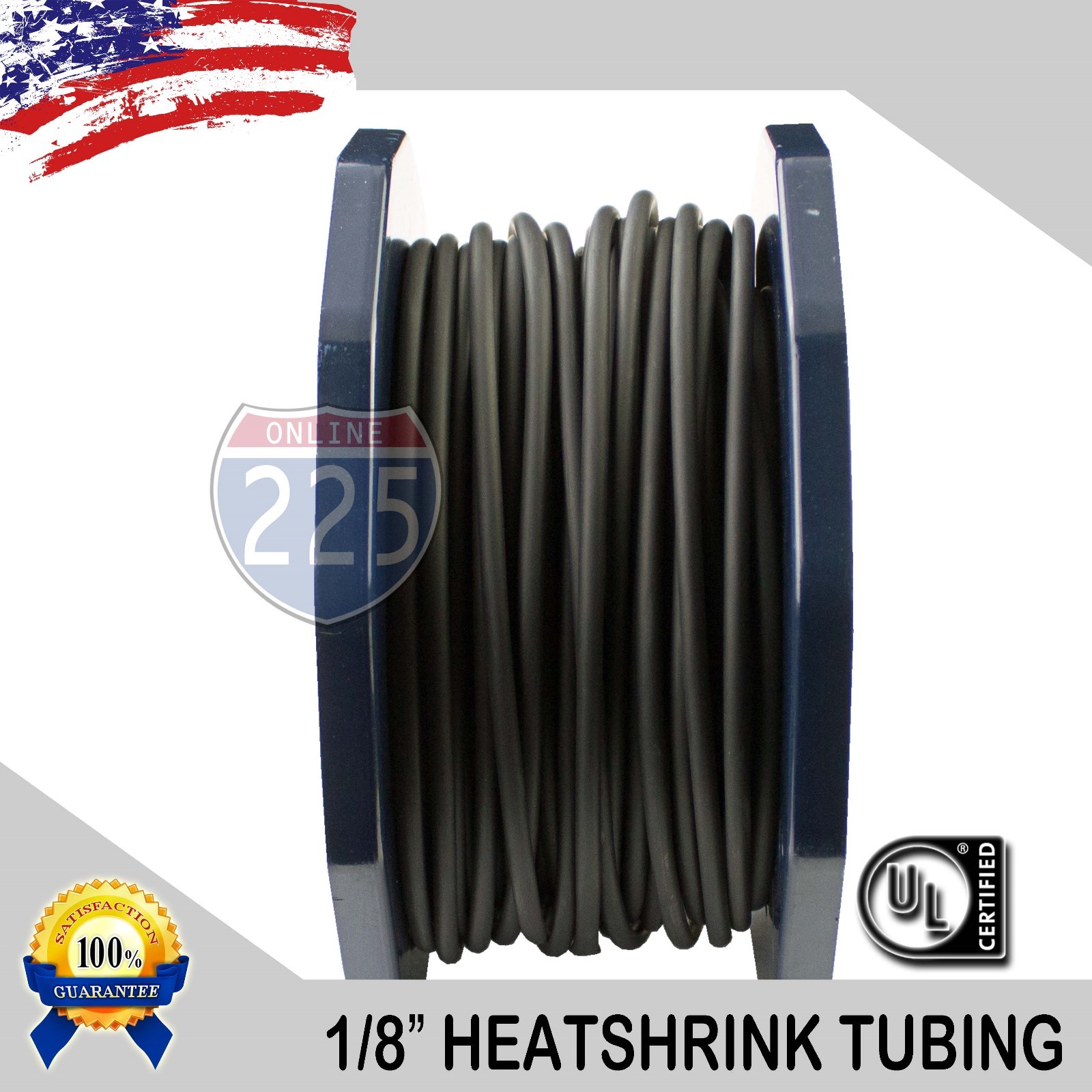 ALL SIZES 1 -100 FT Black Polyolefin 2:1 Heat Shrink Tubing Wire Sleeving UL LOT