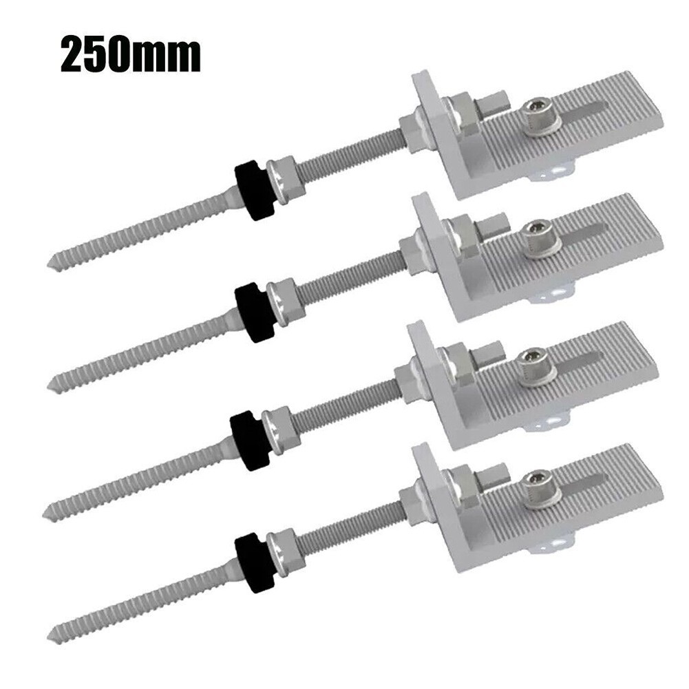 Exquisite Pole Screws Brackets Roof Fixture Aluminium Alloy L Angle M10 Sliver