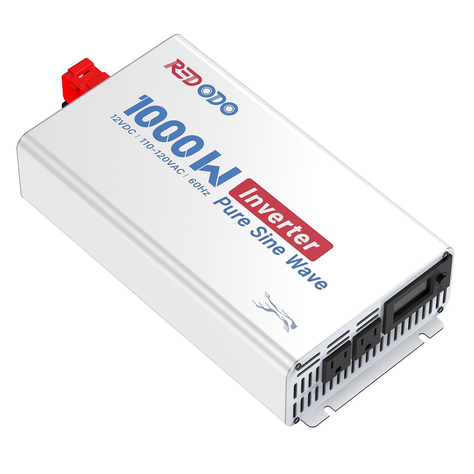 Redodo 1000W 2000W Pure Sine Wave Inverter 12V DC to 120V AC Solar Converter
