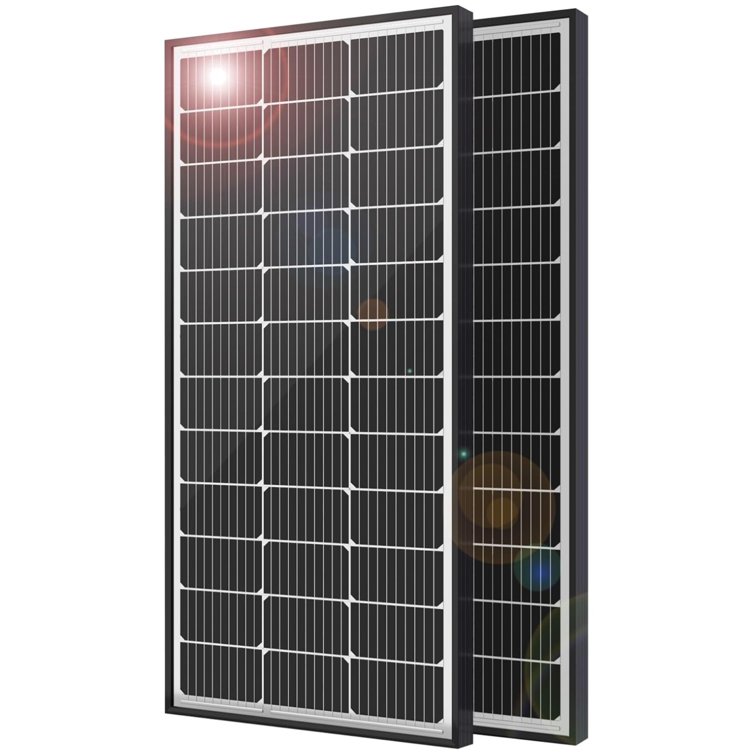 High Performance 100W Solar Panels with Half-Cut Cell Design