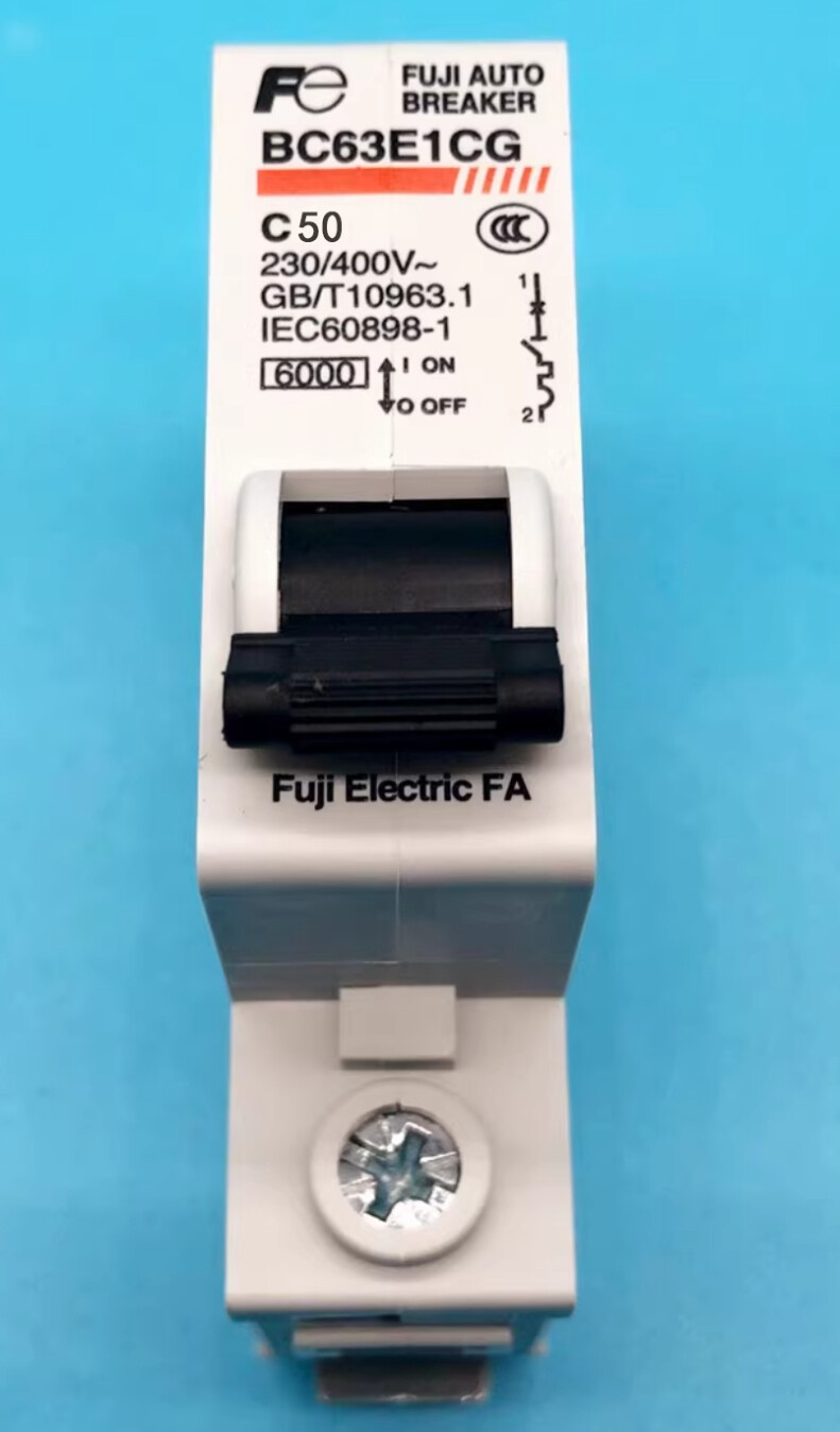 Fuji Electric Miniature Circuit Breaker MCB 1P BC63E1CG-50C 50A