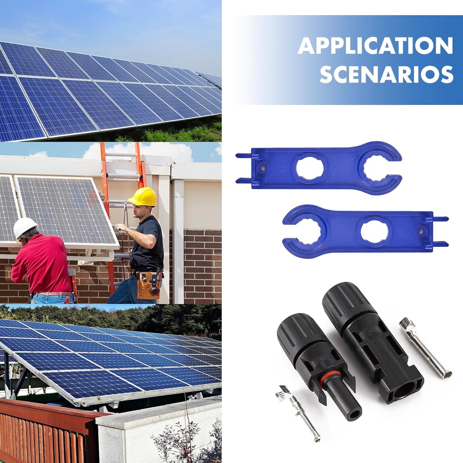 8 Pairs Solar Connectors, Male/Female Waterproof IP67, MC4 1000V 30A, Solar…