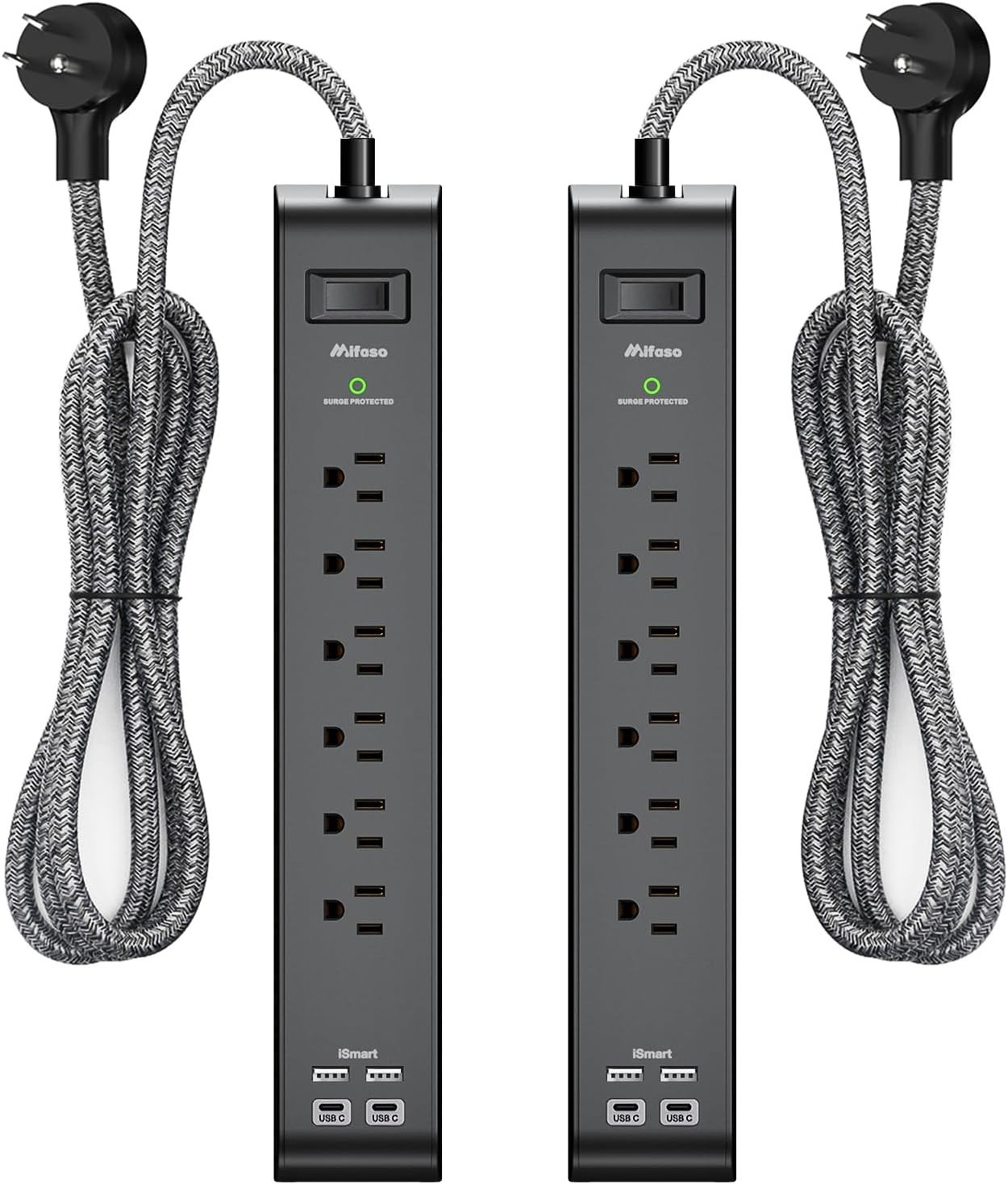 Heavy-Duty Power Strip with 900 Joules Surge Protection