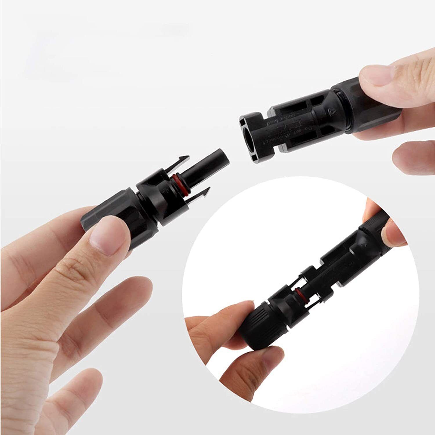 10/20/50 Pairs Solar Panel Cable Wire Connectors Male/Female Waterproof Adapter